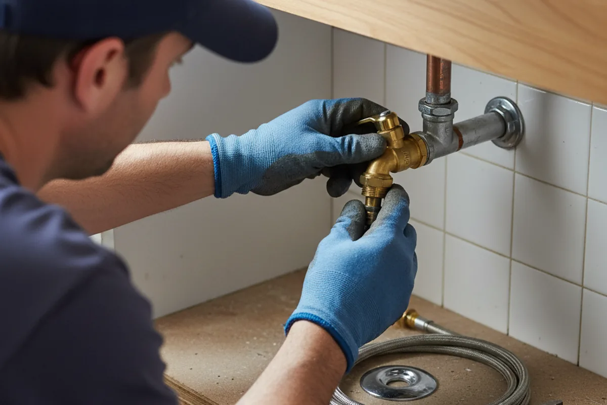 Shutoff valve and fitting work during Emergency Plumbing in American Canyon